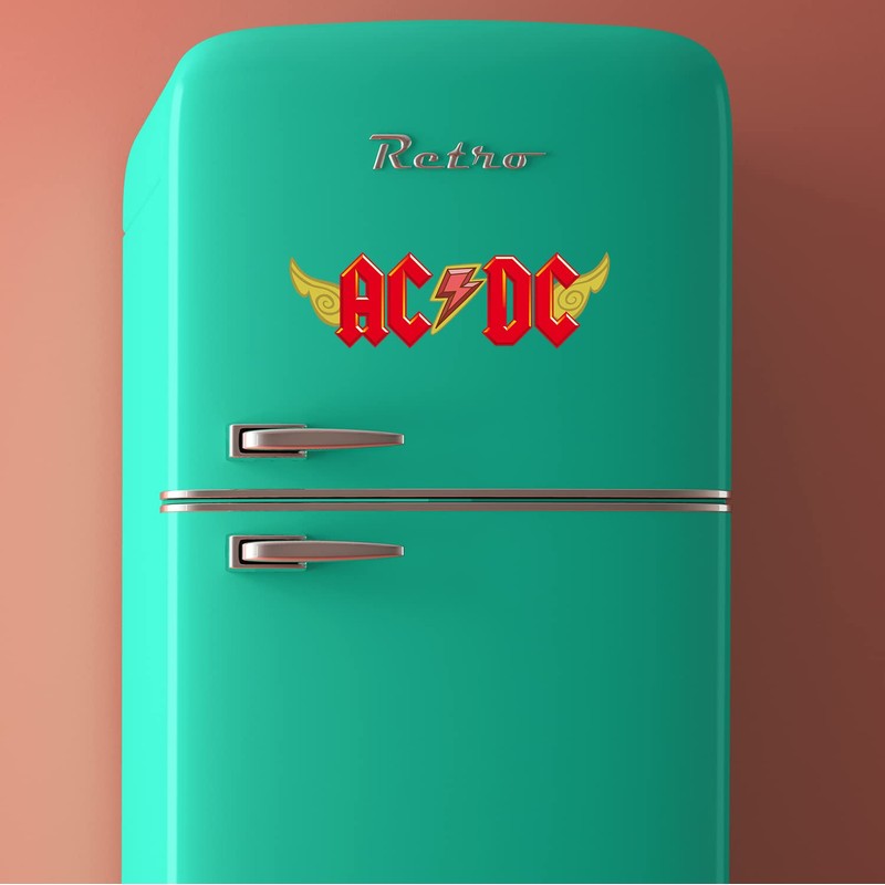 AC/DC Sticker Rear Window Car Sticker Logo Red for Fridge