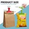 HOUSE AGAIN 8 Pack Stainless Steel Chip Bag Clips Covered