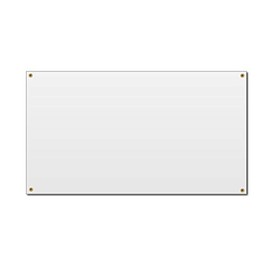 2'x3' Blank White Vinyl Banner - Grommets - 13oz - Milweb1
