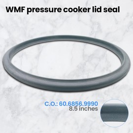 Anakel Home Replacement WMF Perfect Pot Rubber Gasket 60.6856.9990 Compatible with WMF Perfect Plus and Perfect Pot Lid, Silicone, for 8.66" Diameter Pots