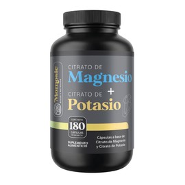 Citrato de Magnesio  Citrato de Potasio  Momosie Cápsulas sin rellenos  Citrate Magnesium  Potassium Citrate 180 Capsulas                             