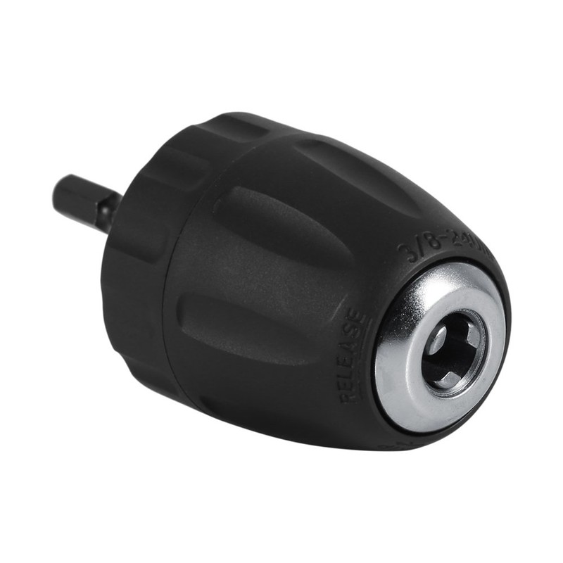 Quick Release Drill Chuck, 3/8-24UNF 0.8-10 mm Keyless Drill Chuck