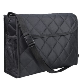 Wheelchair Backpack Bag, Wheelchair Bag, 6 Colours, Large Tote Accessory to Hang on Back, Lightweight, Wheelchair Storage Organisers for Walkers, Rollators, Scooters (Black)