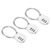 PATIKIL Combination Lock 12 Inch, 3 Pcs 3 Digit Outdoor