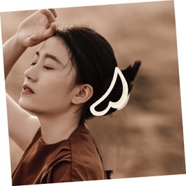 HONMEET Heart Hair Claw Clip Set 3pcs Large Hair Clips for Women Back Hair Clamp Holder Hair Accessory Set