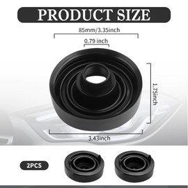2PCS Car Headlight Dust Cover for H4 Light Bulb,EPDM Rubber Dust Covers for Headlight Dust & Waterproof,Practical Car Accessories Car Headlight Dust Cap Fits Most Vehicles (3.35")