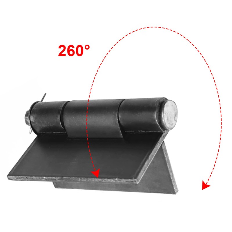 MOUNTAIN_ARK 2 Pack 7-1/4" x 6-1/2" Heavy Duty Weldable Hinges,