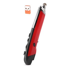 2.4G USB Wireless Optical Pen Mouse Pocket Drawing Write Stylus Pen Mouse (Red)