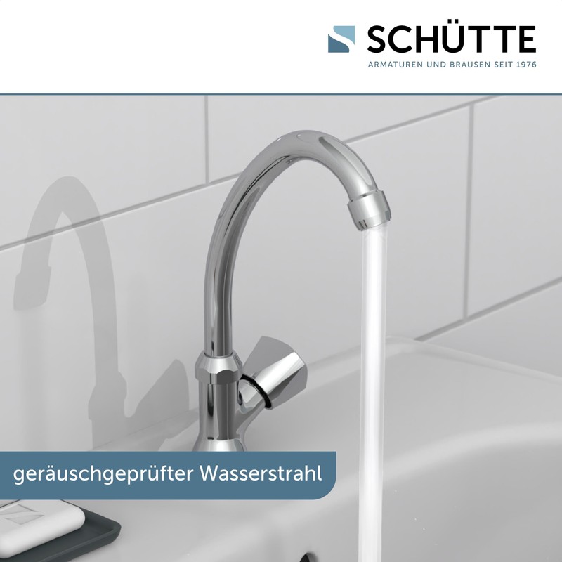 Schütte Carneo Cold Water Tap, Fitting, Bathroom Tap Only for
