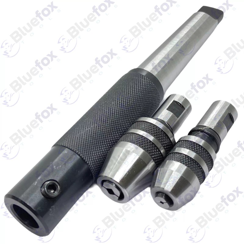 BLUEFOX Lathe Tailstock Tap And Die Holder Set MT3 Shank