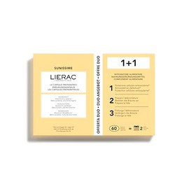Lierac Sunissime Le Capsule Preparatrici, Integratore Alimentare che Prepara la Pelle al Sole, Sublima e Prolunga l'abbronzatura, Formato da 60 capsule
