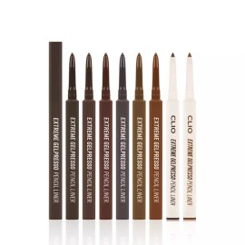 Clio 클리오 익스트림 젤프레소 펜슬라이너 0.35g - 아이라이너 R [01호 블랙 브라운] Clio Extreme Gelpresso Pencil Liner 0.35g - Eyeliner R [No. 01 Black Brown]