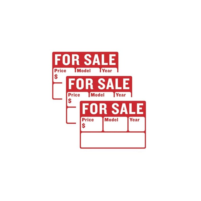 9" X 12" Car For Sale Sign for Car and