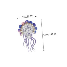 FOMIYES Simulated Pearl Jellyfish Hairpin Chic Headdress for Women Elegant Accessory for Parties Beach Daily Wear Comfortable Stylish Hairpin for Gatherings and Special Occasions