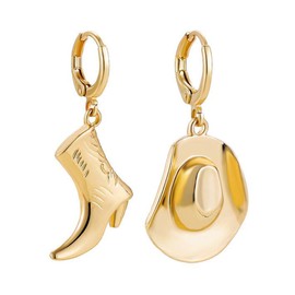 Cowboy Boot Earrings for Women Western Cowgirl Hat Boot Dangle Earrings Country Concert Jewelry Cowboy Carter Outfits Accessories for Her