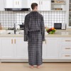 FG FEAYIGUDIM Men's Fleece Plush Bathrobe Full Length Big and