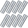 Tandefio 8 PCS Top Rail Sleeve Galvanized Steel Chain Link
