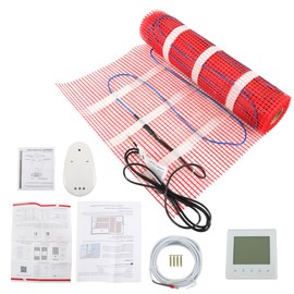 TJHSM Heated Floor Mat 30 Sqft 2.79 Square Meter Heated Floor Mat Kit 120 Volt Floor Heating System 1800 Watt