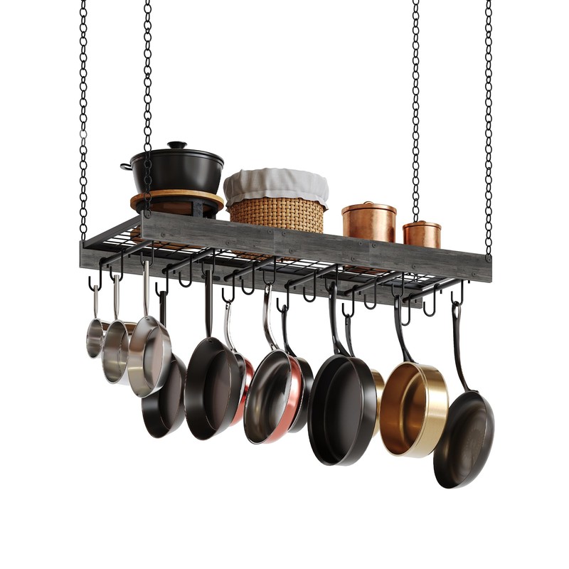 CHOEZON Hanging Pot Rack, 35.4" L x 13" W Ceiling