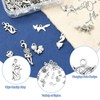 UR URLIFEHALL 100 Pcs 10 Styles Antique Silver Fox Charms