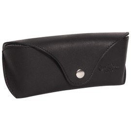 Gusti Cornelius Leather Glasses Case for Men and Women, black