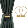 SUOXU 2 Pieces Magnetic Curtain Tiebacks, Curtain Clip Cord Buckle,