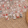 JMEOWIO 3D Nagelsticker Weihnachten Schneeflocke süß Nail Art Sticker Selbstklebend