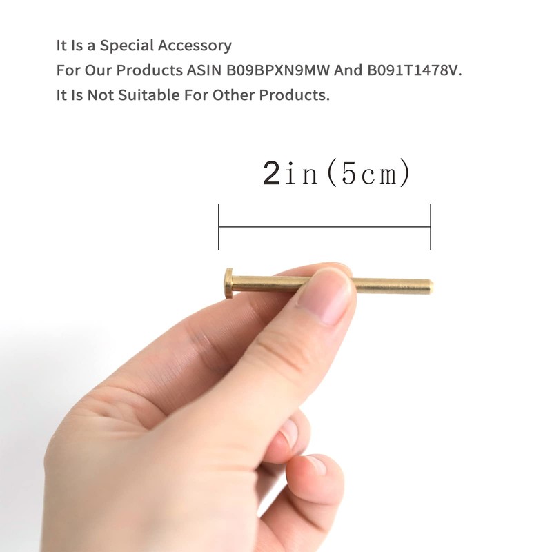 XAOHOME Pegboard Hooks, 24pcs Exclusive Brass Pegs Fittings for Peg
