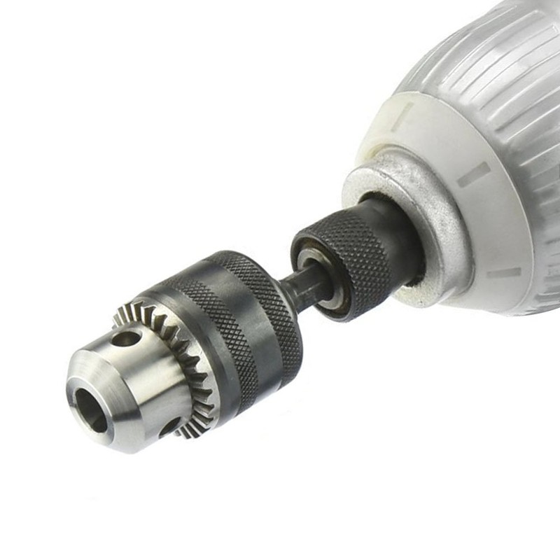 Yakamoz 0.6-6.5mm 3/8-24UNF Drill Chuck Adapter Converter with 1/4" Quick