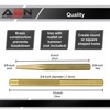 ABN Brass Punch Set - 2 Piece Brass Drift Pin