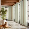 JINCHAN Linen Curtains for Living Room Sage Green on Beige