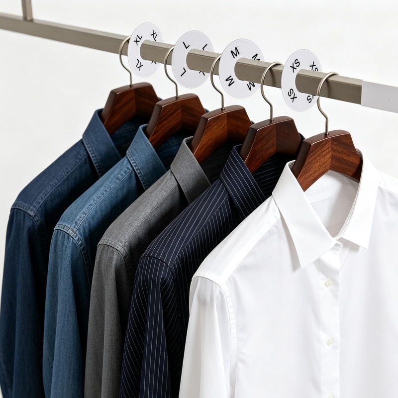 NQEUEPN 16pcs Clothing Rack Size Dividers, Clothes Size Separators 8