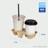 Karat C5001 Molded Fiber 2 Cup Holder for 8oz to