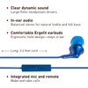 Panasonic ErgoFit Wired Earbuds with Microphone, 3.5mm Jack Headphones with