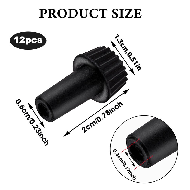 12 pcs Lamp Turn Switch Knobs, On/Off Replacement Light Lamp