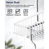 YASONIC Shower Caddy - Never Rust Aluminum Organizer - Over