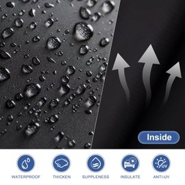 Kayme Car Cover Custom Fit for Toyota Camry/Camry Solara, Honda Accord, Nissan Altima, Windproof Upgraded & 100% Waterproof. All-Weather Full Exterior Cover Rain Sun Snow Protector with Door Zipper.