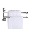 PHOEWON Swivel Towel Rail Chrome Stainless Steel Bath Rack Wall