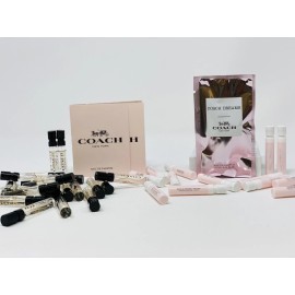 Coach 24 pac- 4 Coach New York  EDP .05oz & 20 Coach Dream NO CARDS