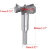 TOP-VIGOR 42mm Forstner Drill Bit, Tungsten Carbide Wood Auger Drill