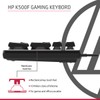 HP K500F Backlit Membrane Wired Gaming Keyboard with Mixed Color