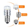 MECCANIXITY 3V/0.12A E10 Mini LED Light Bulbs, 2Pcs Miniature Screw