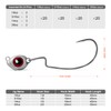 OJY&DOIIIY Fish Eye Swimbait Jig Heads, 20 Pack Weighted Hooks