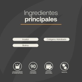 Inositol De 90 Cápsulas De 500mg Myo Inositol B Life