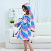 Piefry Soft Bathrobe with Hood for Girls Fleece Dressing Gown
