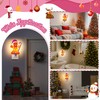 Pink Gingerbread Night Light, Christmas Pink Gingerbread Man Night Light