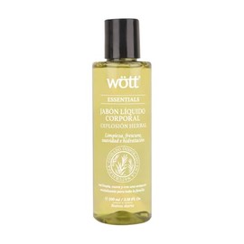 Jabon Liquido Corporal Wött Versión Viaje 100ml (Herbal)