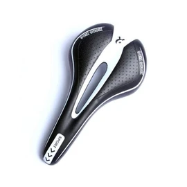 Bicycle Saddle, Sports, Painless, Replacement, Memory Foam, Shock-Absorbing, Road Bike, Slim, Stylish, Black and White