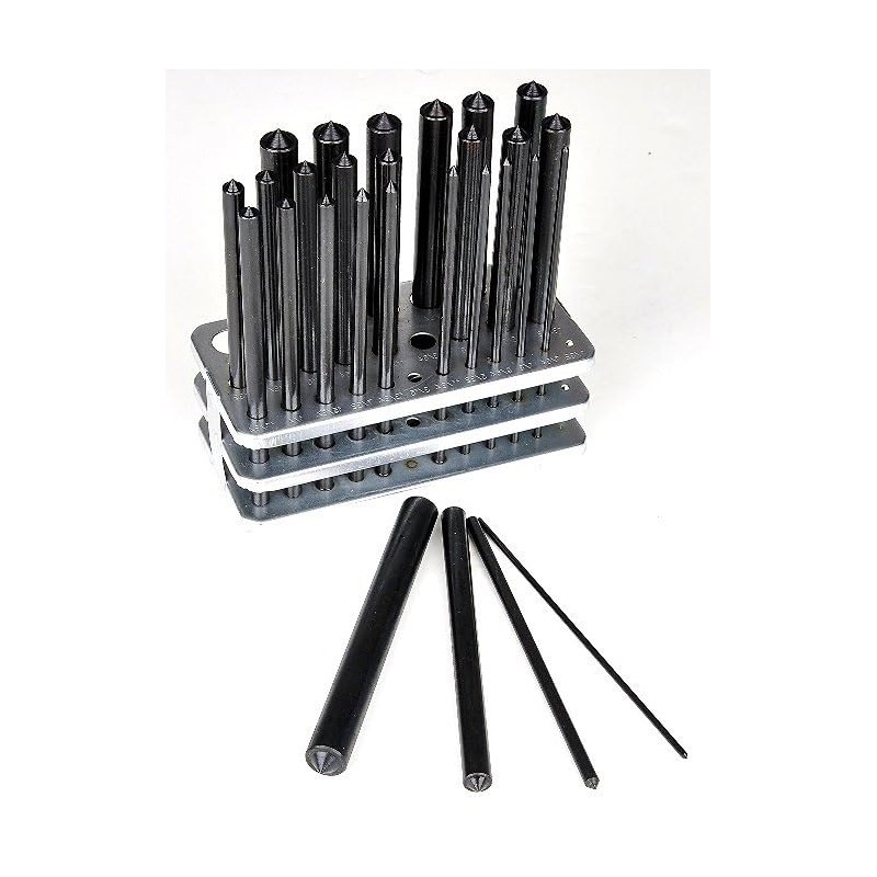 HHIP 8600-0041 28-Piece Transfer Punch Set – 3/32" to 1/2"