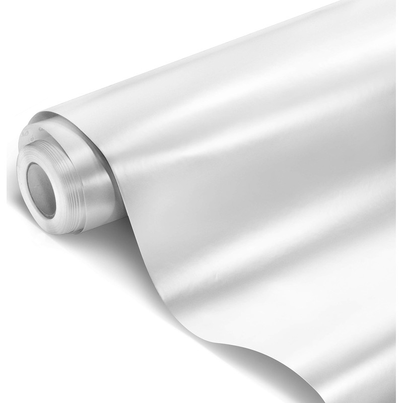 VViViD+ Satin Pearl White Vinyl Car Wrap Film (1.5ft x